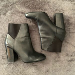 BCBGeneration Black Leather Booty 7.5M
